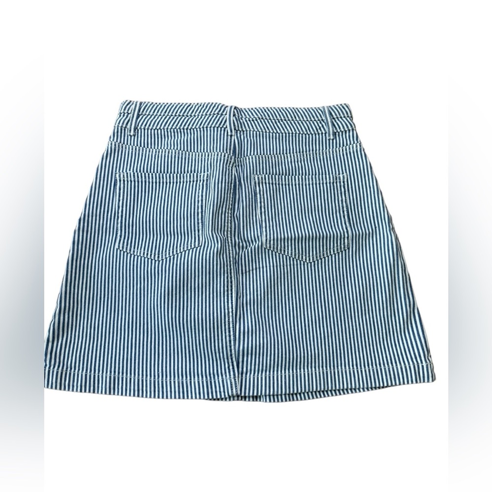 Maurices Denim Navy & White Jean Skirt size 8